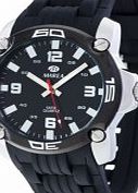 Marea Mens Fashion Black Silicone Strap Watch