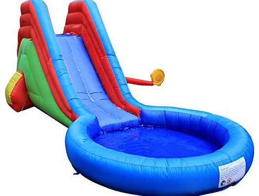 Inflatable Bouncy Castle Slide and Splash with Constant Airflow System