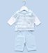 2 Piece Pure Cotton Stripe T-Shirt & Trousers