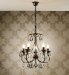 Elegant Droplet 5-Bulb Chandelier Ceiling Light