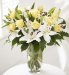 Large Yellow Rose & White Lily Bouquet Bundle