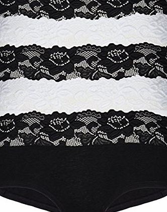 Marks and Spencer Pack 5 Size 8-22 Mamp;S Marks amp; Spencer Shorts Low Rise Lace Cotton Knickers 8