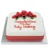 Red Classic Rose Cake