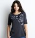 Short Sleeve Floral Embroidered T-Shirt