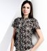 Marks and Spencer Short Sleeve Floral Print Ruffle Blouse