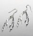 Silver Plated Curve Stick Earrings