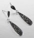 Marks and Spencer Sterling Silver Studded Drop Earrings