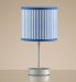 Stripe Chrome Table Lamp