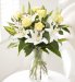 Yellow Rose & White Lily Bouquet