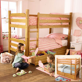 Bunk Bed with Two Drawers