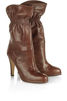 Marni Ruched leather ankle boot