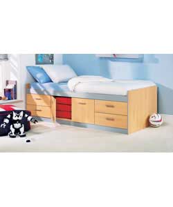 Martin Cabin Bed with Anti-Dustmite Mattress