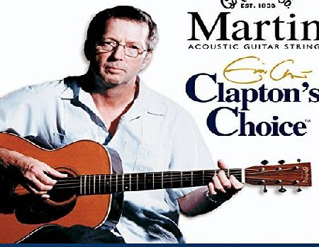 Martin Claptons Choice Acoustic Guitar Strings - Phosphor Wound (Medium, .013 - .056)
