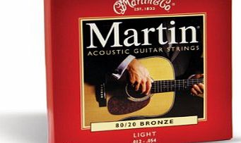 Martin M140 Acoustic Guitar Bronze Strings Set - 012 Gauge