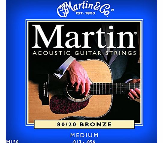 Martin M150 Medium Acoustic Guitar strings, Martin 