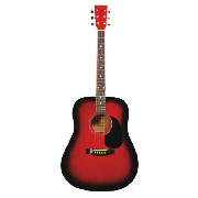 Martin Smith Acoustic Guitar W400 Red W-400-BL-RD