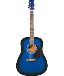 Martin Smith W-500 Acoustic Guitar Package - Blue
