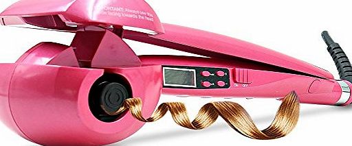 Marui Automatic Hair Curling Curler LCD Display Ceramic Roller Iron Wave Machine Steamer UK Plug