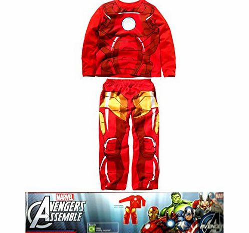 Marvel Avengers Assemble Iron Man Boys Novelty Pyjamas Set - Pyjama Features Glow In The Dark Details * 100 % Cotton * For Boys 8-9 Years
