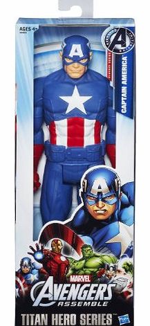 Marvel Avengers Titan Hero Series Captain America 12`` Action Figure