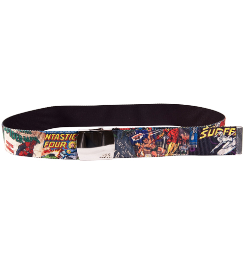 Marvel Comics Characters Canvas Belt