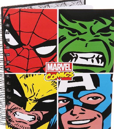 Marvel Comics Characters Face Off A5 Notebook