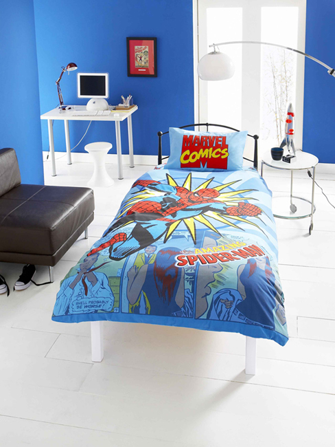 Comics Twin Pack Rotary and Panel Design Duvet Cover and Pillowcases - Great Low Price