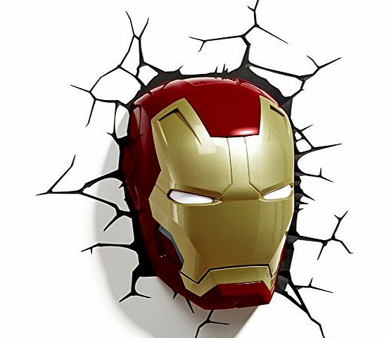 Marvel Deco Iron Man 3D Deco Wall Light / Nightlight