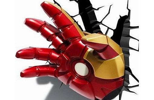 Marvel Deco Iron Man Repulsor Hand 3D Deco Wall Light / Nightlight