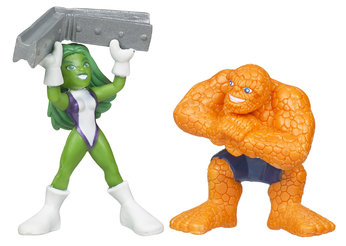 Hulk Super Hero Squad 2 Figure Pack - The Thing/She Hulk