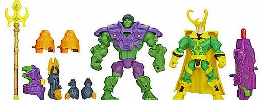 Marvel Super Hero Mashers Figures - Hulk Vs. Loki