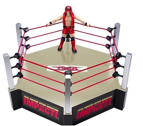 Marvel Toys TNA 6 Sided Wrestling Ring with Bonus AJ Styles Figure