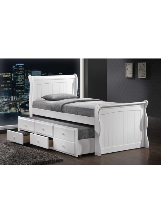 Master Beds Captain Guest Bed-White
