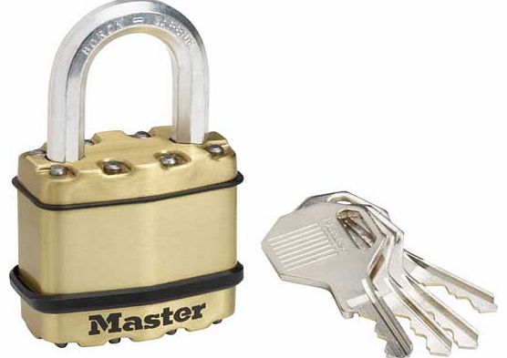 Master Lock 45mm Excell Brass Finish Padlock