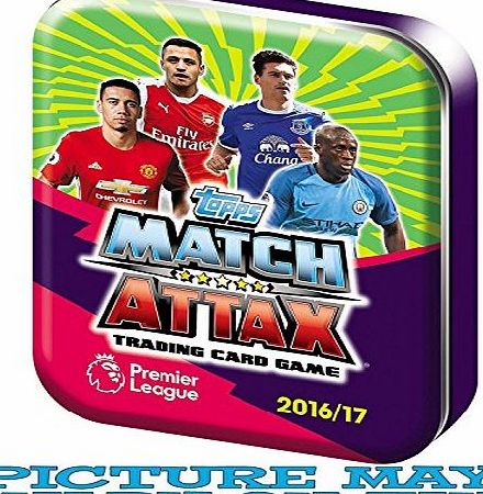Match Attax 16/17 Topps Match Attax EPL 2016/2017 Trading Card Collector Mini Tin 16/17 (One Picked From Random)