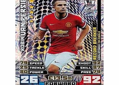 Match Attax 2014/2015 Robin Van Persie Record Breaker 14/15