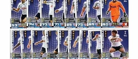 Match Attax 2014/2015 Tottenham 17 Base 14/15 Card Team Set