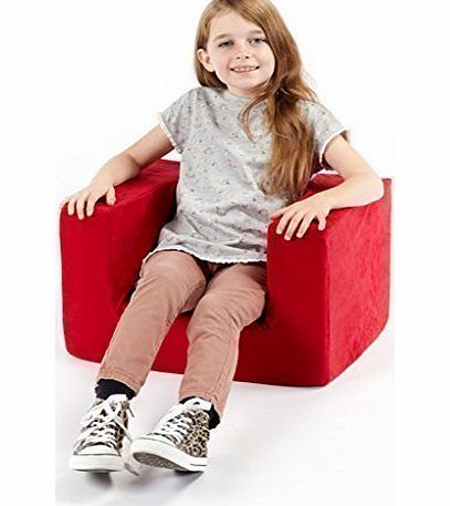 Matching Bedroom Sets Childrens Comfy Foam Armchair in Red. Soft, Colorful, Comfortable amp; Lightweight with a Removeable Cover