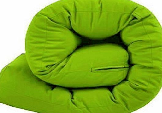 Matching Bedroom Sets Double 2 Seater Futon Mattress, Multi Layer Tufted Futon Mattress. 100 Cotton Twill Cover, Lime Green
