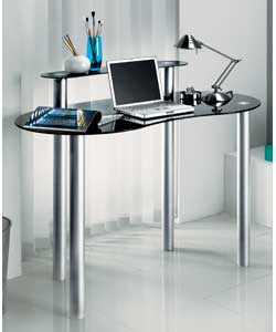 Matrix Black Glass Desk