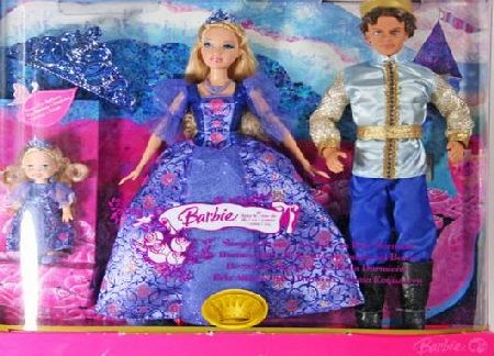 Barbie and Ken as Sleeping Beauty and Prince with Bonus Kelly Doll and Tiara