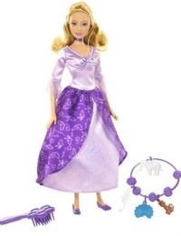 Barbie Doll as The Island Princess in a Lavender Dress with Bracelet