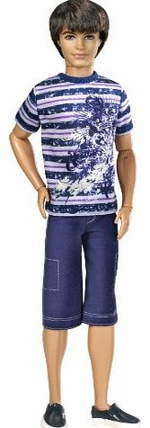 Mattel Barbie Ken Fashionistas Ryan Doll - Purple T-Shirt 