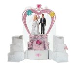 Mattel Barbie Wedding Cake Playset with Bride and Groom Figures