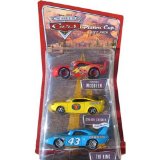 Disney Pixar Cars Series 3 - 3 Pack Lightning McQueen, Charlie Checker 