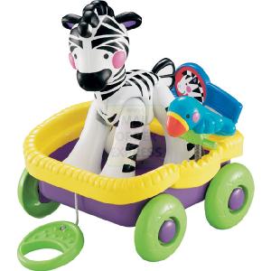 Mattel Fisher Price Amazing Animals Zebra and Train Car