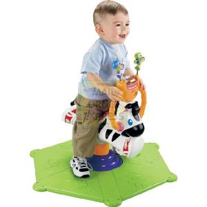 Mattel Fisher Price Bounce and Spin Zebra