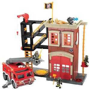 Mattel Fisher Price Imaginext Fire Truck and Tower