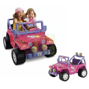 Mattel Fisher Price Power Wheels Barbie Jammin Jeep