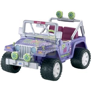Mattel Fisher Price Power Wheels Barbie Tunes Jeep
